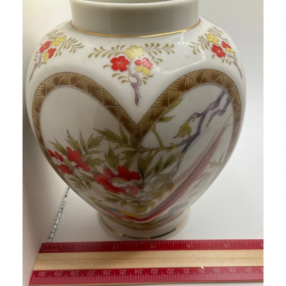 Rare‎ VTG Transferware Ginger Jar Vase 6